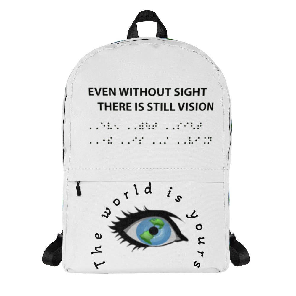 Without sight there is still vision Backpack